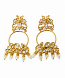 Royal Kundan Hoop Earrings