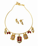 Royal Charm Floral Necklace Set