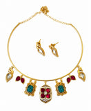 Royal Charm Floral Necklace Set