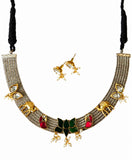 Regal Lotus Thread Necklace Set