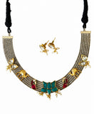 Regal Lotus Thread Necklace Set