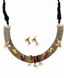 Regal Lotus Thread Necklace Set