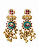 Regal Lotus Charm Earrings