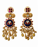 Regal Lotus Charm Earrings