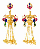 Royal Mayur Tassel Earrings