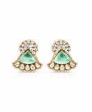 Regal Trilliant Chand Bloom Earrings