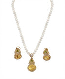 Royal Pearl Gemstone Necklace Set