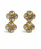 Royal Floral Kundan Stud Earrings