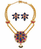 Royal Floral Multicolor Necklace Set