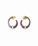 Gemstone Hoop Earrings