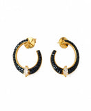 Gemstone Hoop Earrings