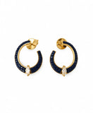 Gemstone Hoop Earrings