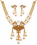 Royal Beaded Pendant Necklace Set