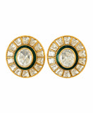 Royal Kundan Round Stud Earrings