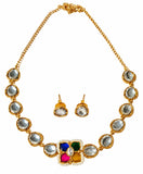 Multicolor Kundan Necklace Set