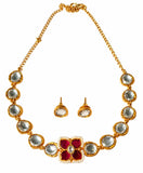 Multicolor Kundan Necklace Set