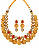 Antique Gold Coin Necklace Set