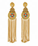 Royal Multicolor Long Dangler Earrings