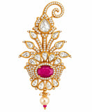 Royal Kundan Floral Brooch