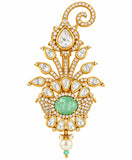 Royal Kundan Floral Brooch
