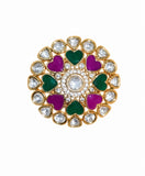 Multicolor Floral Statement Ring