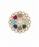 Multicolor Floral Statement Ring