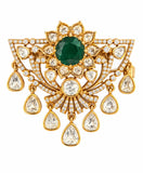Royal Floral Stone Brooch