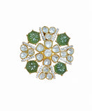 Royal Floral Kundan Ring