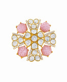 Royal Floral Kundan Ring