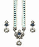 Elegant Beaded Kundan Necklace Set