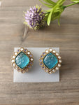 Roopa Mirror Stud Earrings